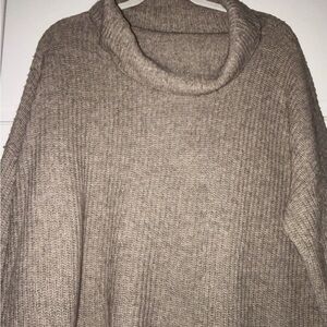 Cozy Tan Turtleneck Sweater
